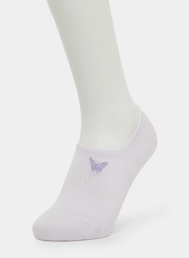 Styli Pack of 3 - Butterfly Print No Show Socks
